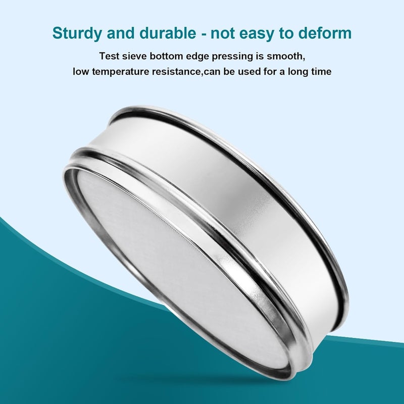 LVDALAB 304 Stainless Steel Mesh Lab Sieve, 70 Mesh(0.25mm) Aperture Test Sieve, 7.9Inch(20cm) Diameter Economy Standard Analysis Sample Test Sieves for Industrial Laboratory Homes - Image 5